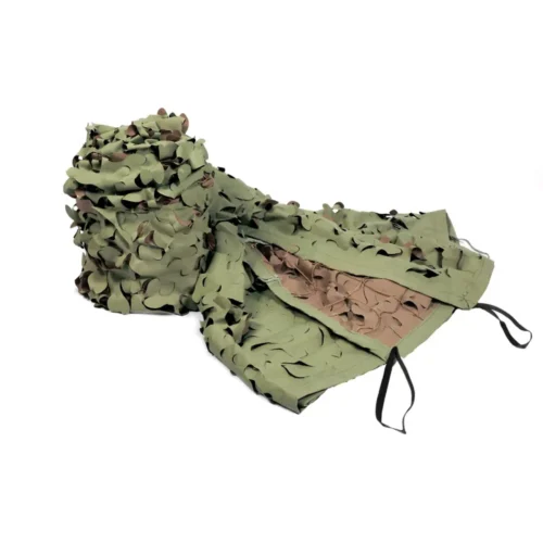 Filet de camouflage renforcé polyester anti UV marron kaki 1,5x3m