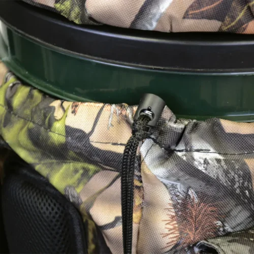Tabouret-seau pivotant camouflage rembourré 25L rangement 45x30cm – Image 5