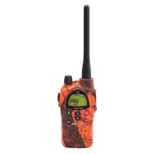 Talkie-walkie G9 PMR446 8 + 16 canaux antenne 12cm orange camo