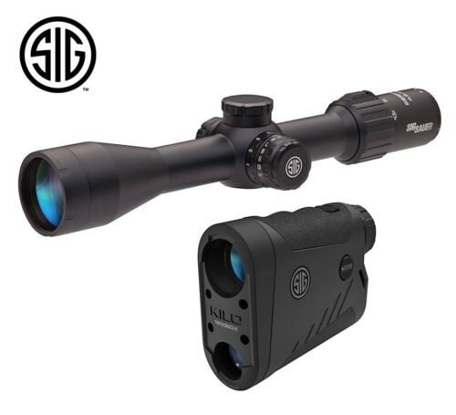 Combo Sig Sauer KILO1800BDX Sierra3 BDX Télémèttre 6x22 et Lunette de Visée 4.5-14x44