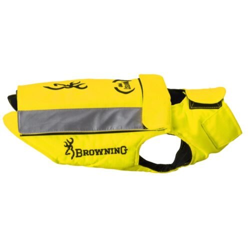 Gilet de protection pare-sanglier BROWNING PROTECT PRO jaune pour chiens de chasse