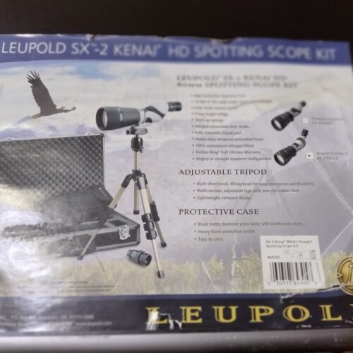 Kit de lunette d’observation HD Leupold SX-2 Kenai 2 25-60×80 (vision inclinée) OCCASION NEUVE