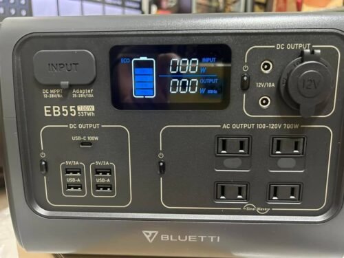 BLUETTI PORTABLE POWER STATION EB55 BLEUE (OCCASION NEUVE) – Image 4