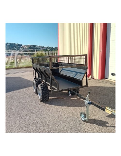 Remorque Benne Basculante Manuelle 2 Essieux (PTC 1200 kg) OCCASION – Image 4