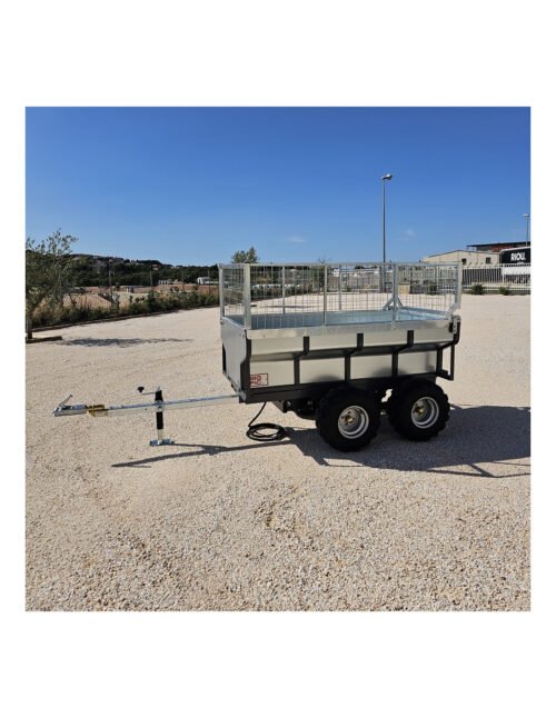 Remorque Benne Électro-Hydraulique 2 Essieux (PTC 1600 kg)  OCCASION – Image 2