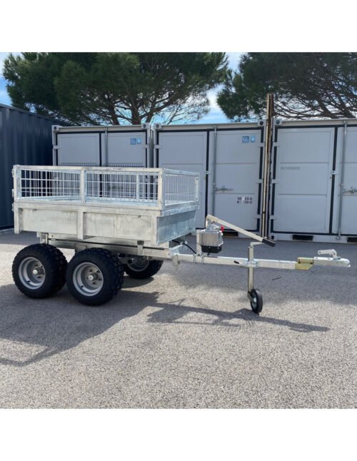 Remorque Benne Hydraulique Manuelle 1 Essieu (PTC 900 kg) OCCASION – Image 4
