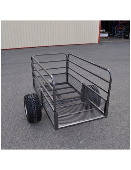 Remorque Quad Plateau Grillagé Simple Essieu (PTC 500 kg) OCCASION – Image 3