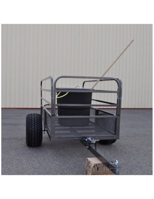 Remorque Quad Plateau Grillagé Simple Essieu (PTC 500 kg) OCCASION – Image 8