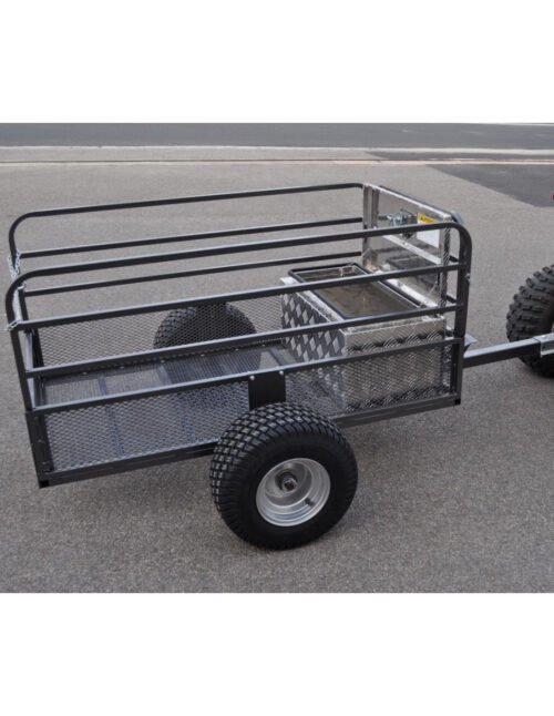 Remorque Quad Plateau Grillagé Simple Essieu (PTC 500 kg) OCCASION – Image 2