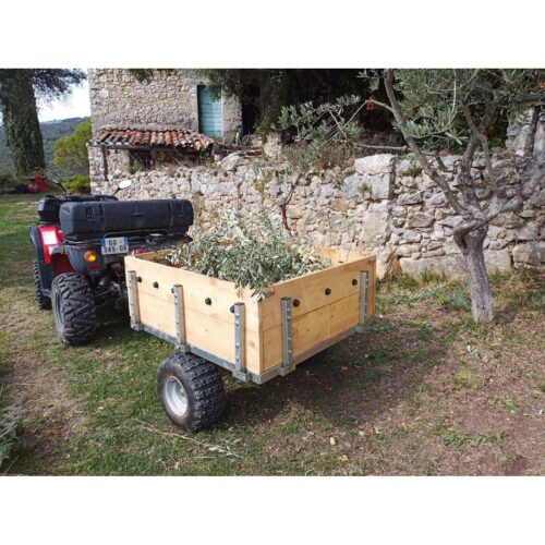 Remorque Plateau Grille Simple Essieu (PTC 350 kg) OCCASION