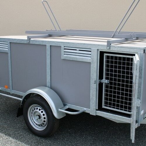 Remorque 6 Chiens Robuste et Fonctionnelle - Idéale Chasse et Loisirs