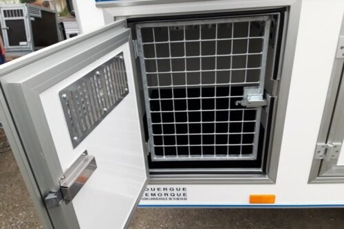 REMORQUE POUR TRANSPORT DE CHIENS 12 BOXES 2 ESSIEUX ROUES EXTERIEURES – Image 3