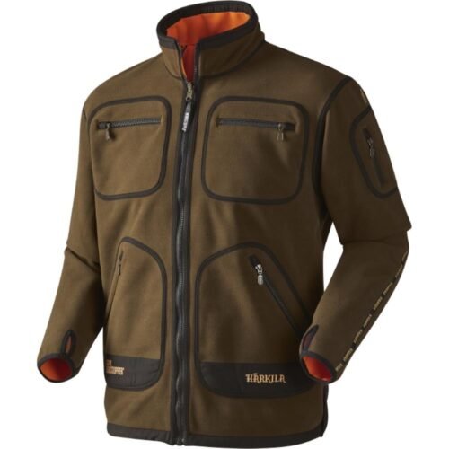 VESTE HARKILA KAMKO FLEECE HUNTING VERTE/ORANGE