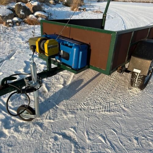 Remorque Transport de Gibier – Levage Intégré – Treuil PROXXON