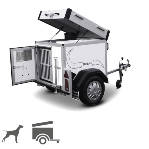 Remorque pour chien WT-Metall Thermo 1 Standard avec toit de rangement