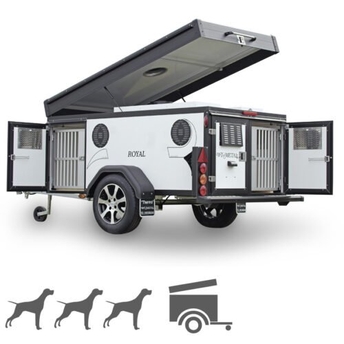 Remorque pour chien WT-Metall Thermo 3 Royal avec toit de rangement