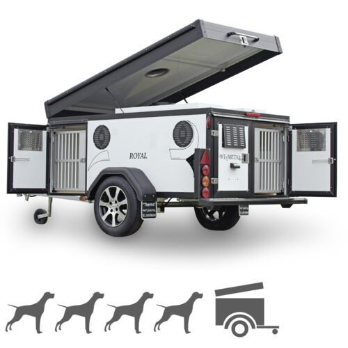 Remorque pour chien WT-Metall Thermo 4 Royal avec toit de rangement