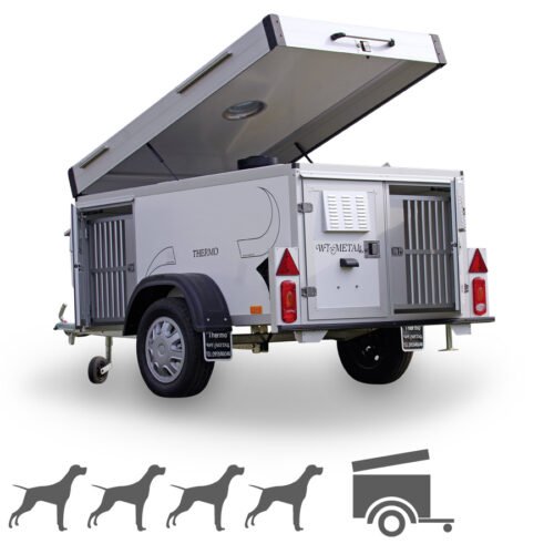 Remorque pour chien WT-Metall Thermo 4 Standard avec toit de rangement