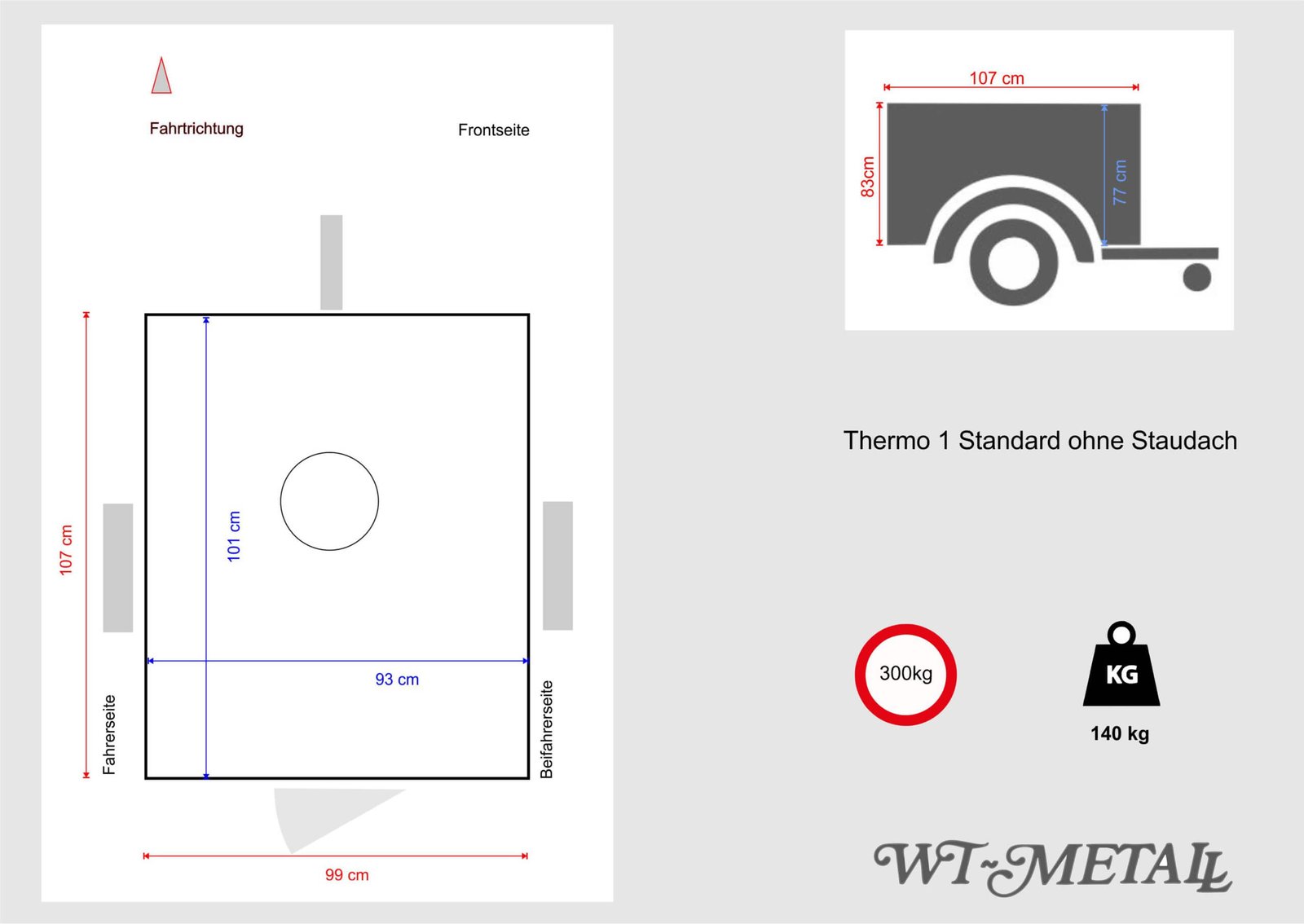 Remorque WT-Metall Thermo 1 Standard – Image 2