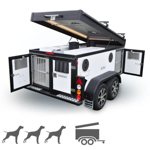 Remorque Tandem WT-Metall Thermo 3 Royal avec toit de rangement