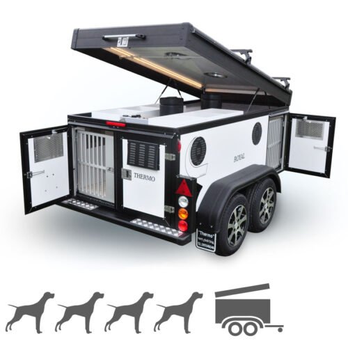 Remorque Tandem WT-Metall Thermo 4 Royal avec toit de rangement
