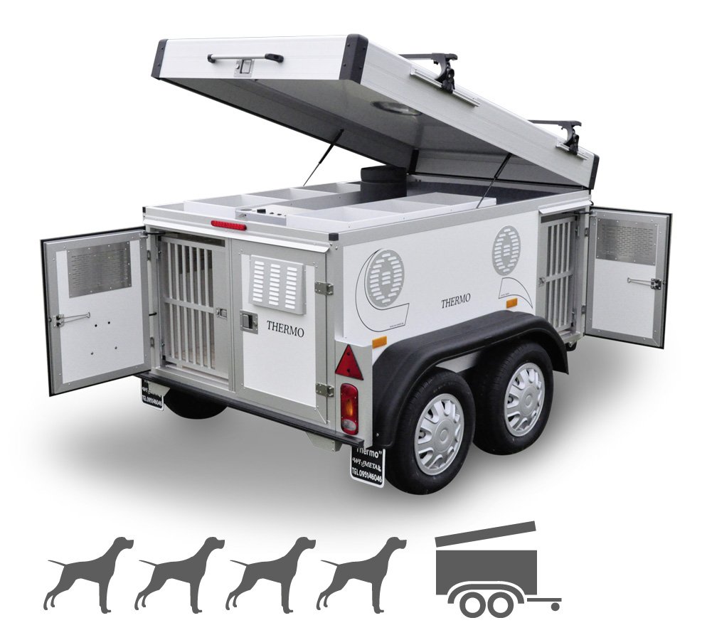 Remorque Tandem WT-Metall Thermo 4 Standard avec toit de rangement – Image 3