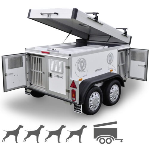 Remorque Tandem WT-Metall Thermo 4 Standard avec toit de rangement
