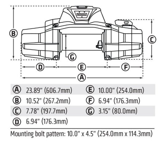 Treuil WARN ZEON XD 10 – 4.5 Tonnes (12V) – Corde Synthétique 30m – Image 2