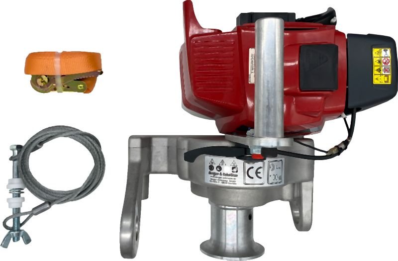 Treuil Cabestan Portable Berger & Schröter – Moteur Kawasaki TJ-35E – Image 3